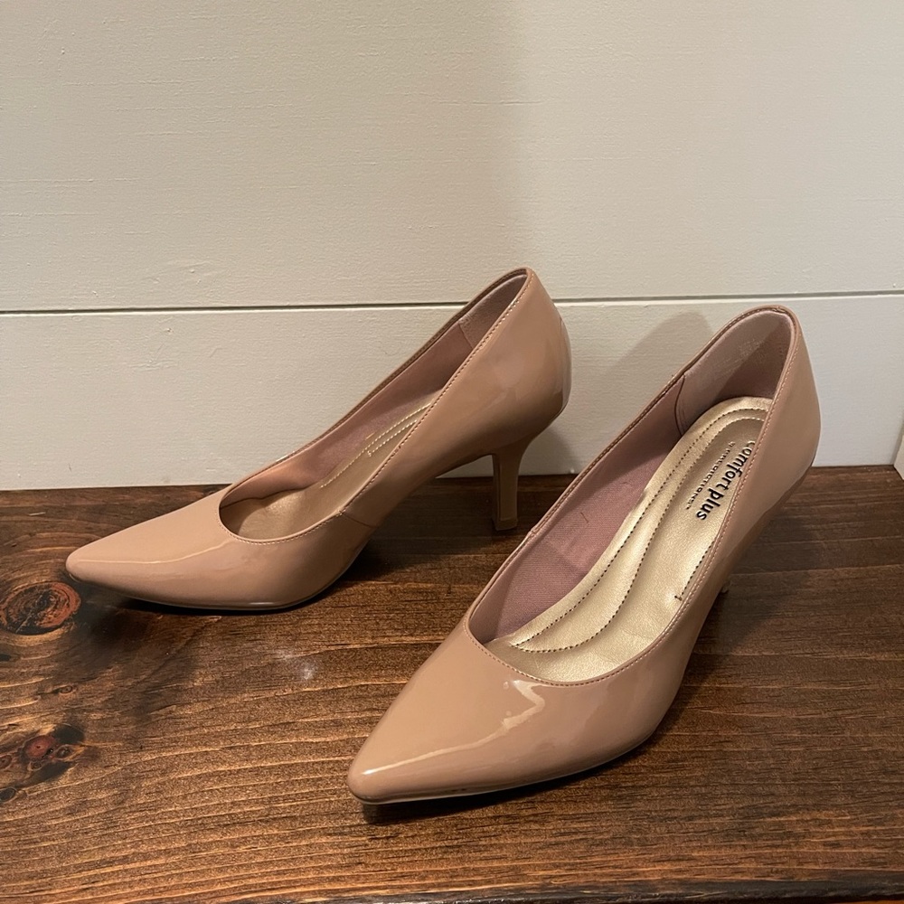 Comfort Plus Nude Low Heels